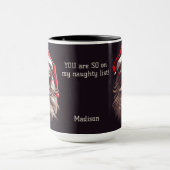 名前をカスタムする&文字グリンピーサンタ マグカップ (中央)