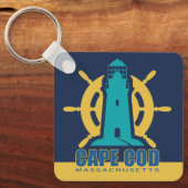 名前をカスタムする/文字ケープコッドマサチューセッツ キーホルダー (正面)