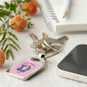 名前をカスタムする&文字ゲイユニコーン キーホルダー (側面)