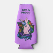 名前をカスタムする&文字ゲイユニコーン ボトルクーラー (正面)