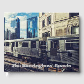 名前をカスタムする/文字シカゴ ゲストブック (正面)