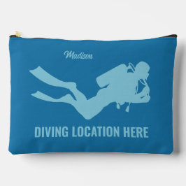 名前をカスタムする&文字スキューバダイビング アクセサリーポーチ