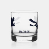 名前をカスタムする&文字スキューバダイビング ウイスキーグラス (左)