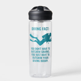 名前をカスタムする&文字スキューバダイビング ウォーターボトル