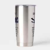 名前をカスタムする&文字スキューバダイビング 保温保冷タンブラー (左面)