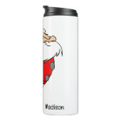 名前をカスタムする&文字スケートで滑るサンタ タンブラー (回転右)