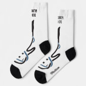 名前をカスタムする&文字スタイライズドギター ソックス (左)