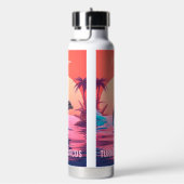 名前をカスタムする&文字タークスアンドカイコスドルフィン ウォーターボトル (右面)