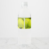 名前をカスタムする&文字テニスボール ペットボトルラベル (裏面)