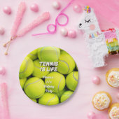 名前をカスタムする&文字テニスボール ペーパープレート (パーティー)