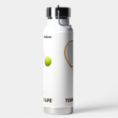 名前をカスタムする&文字テニス ウォーターボトル (左面)