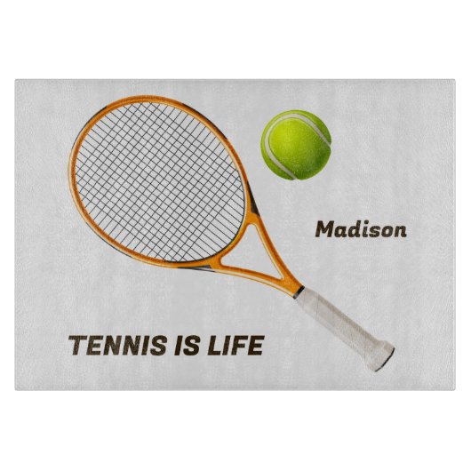 名前をカスタムする&文字テニス カッティングボード (正面)