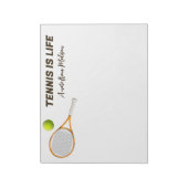 名前をカスタムする&文字テニス ノートパッド (回転)