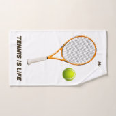 名前をカスタムする&文字テニス ハンドタオル (ハンドタオル)