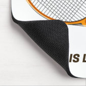 名前をカスタムする&文字テニス マウスパッド (コーナー)