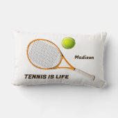 名前をカスタムする&文字テニス ランバークッション (裏面)