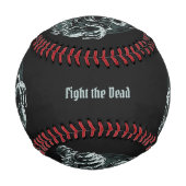 名前をカスタムする&文字デッドモントン野球 野球ボール (裏面)