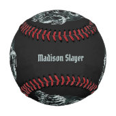 名前をカスタムする&文字デッドモントン野球 野球ボール (正面)