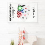 名前をカスタムする&文字トランプのポーカー/カジノ 横断幕 (インサイチュ)