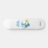 名前をカスタムする&文字トロピカルアイランド スケートボード (横)