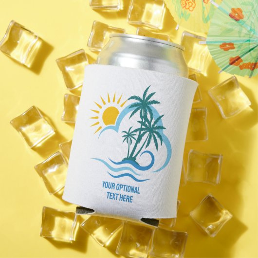 名前をカスタムする&文字トロピカルアイランド 缶クーラー (インサイチュ 夏)