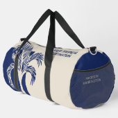名前をカスタムする&文字トロピカルバケーション ダッフルバッグ (右コーナー)