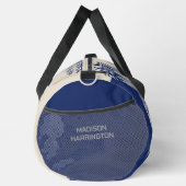 名前をカスタムする&文字トロピカルバケーション ダッフルバッグ (右)