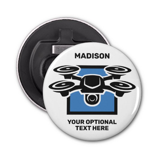 名前をカスタムする&文字ドローン 栓抜き (正面)