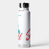 名前をカスタムする&文字ハワイ ウォーターボトル (右面)