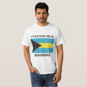 名前をカスタムする&文字バハマ国旗 Tシャツ (正面フル)