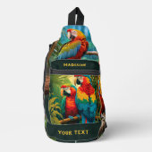 名前をカスタムする&文字パロカラフルッツ スリングバッグ (正面)