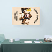 名前をカスタムする&文字パーティー動物 横断幕 (トレードショー)