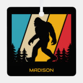 名前をカスタムする/文字ビッグフット メタルオーナメント (正面)