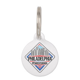 名前をカスタムする&文字フィラデルフィアペンシルベニア ペット　ネームタグ