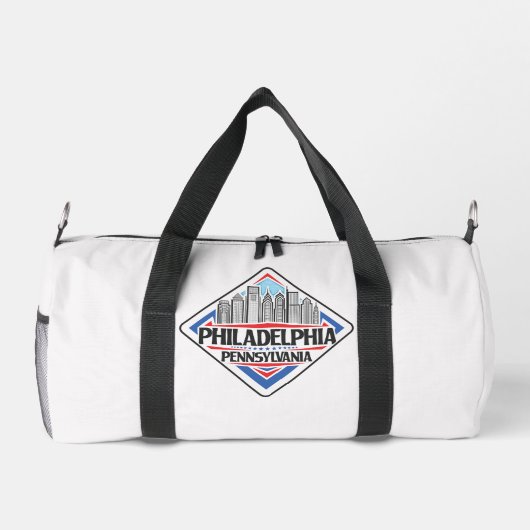 名前をカスタムする/文字フィラデルフィア ダッフルバッグ (裏面)