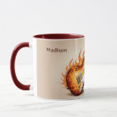 名前をカスタムする&文字フレーミングギター マグカップ (左)