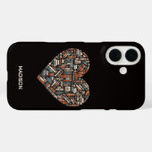 名前をカスタムする/文字ブックラバーズ Case-Mate iPhoneケース (裏面 (横))