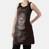 名前をカスタムする&文字ブッダ引用文 エプロン (インサイチュ)