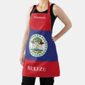 名前をカスタムする&文字ベリーズ国旗 エプロン (インサイチュ)