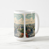 名前をカスタムする&文字ベルリン，ドイツ コーヒーマグカップ (正面右)