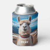 名前をカスタムする&文字ペルーラマ 缶クーラー (缶正面)