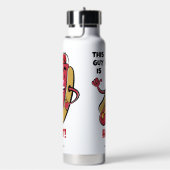 名前をカスタムする&文字ホットドッグ ウォーターボトル (右面)