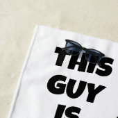 名前をカスタムする&文字ホットドッグ ビーチタオル (インサイチュ)