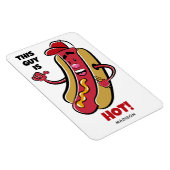 名前をカスタムする&文字ホットドッグ マグネット (右側)