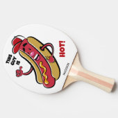 名前をカスタムする&文字ホットドッグ 卓球ラケット (横)