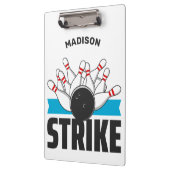 名前をカスタムする&文字ボーリングストライキ クリップボード (左)