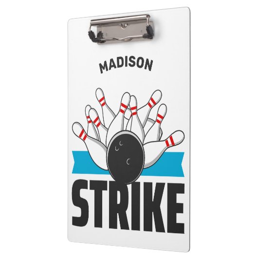 名前をカスタムする&文字ボーリングストライキ クリップボード (左)