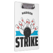 名前をカスタムする&文字ボーリングストライキ クリップボード (右)