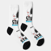 名前をカスタムする&文字ボーリングストライキ ソックス (右)