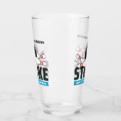 名前をカスタムする&文字ボーリングストライキ タンブラーグラス (左)